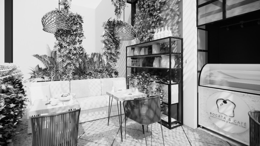 Bocata & Café, detalle de interiorismo
