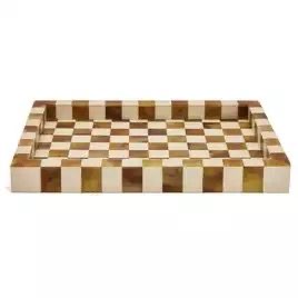Checkerboard decorative tray